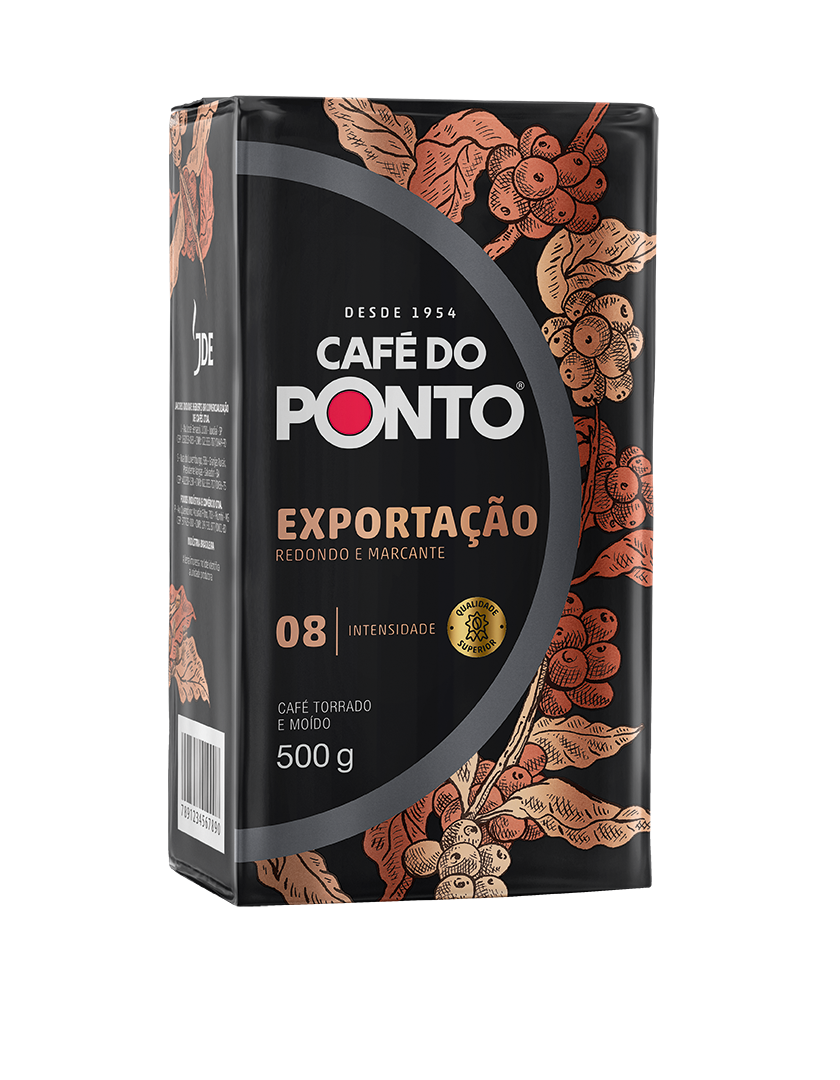 TORRADO E MOÍDO CAFÉ DO PONTO EXPORTAÇÃO 500G VÁCUO